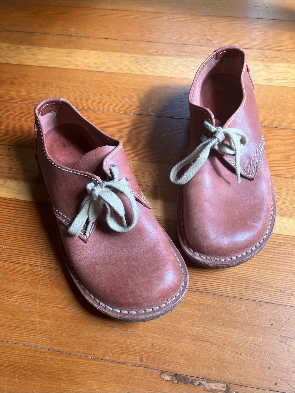 Duckfeet Jylland 41 -  Leather Lace-Up Shoes in Red